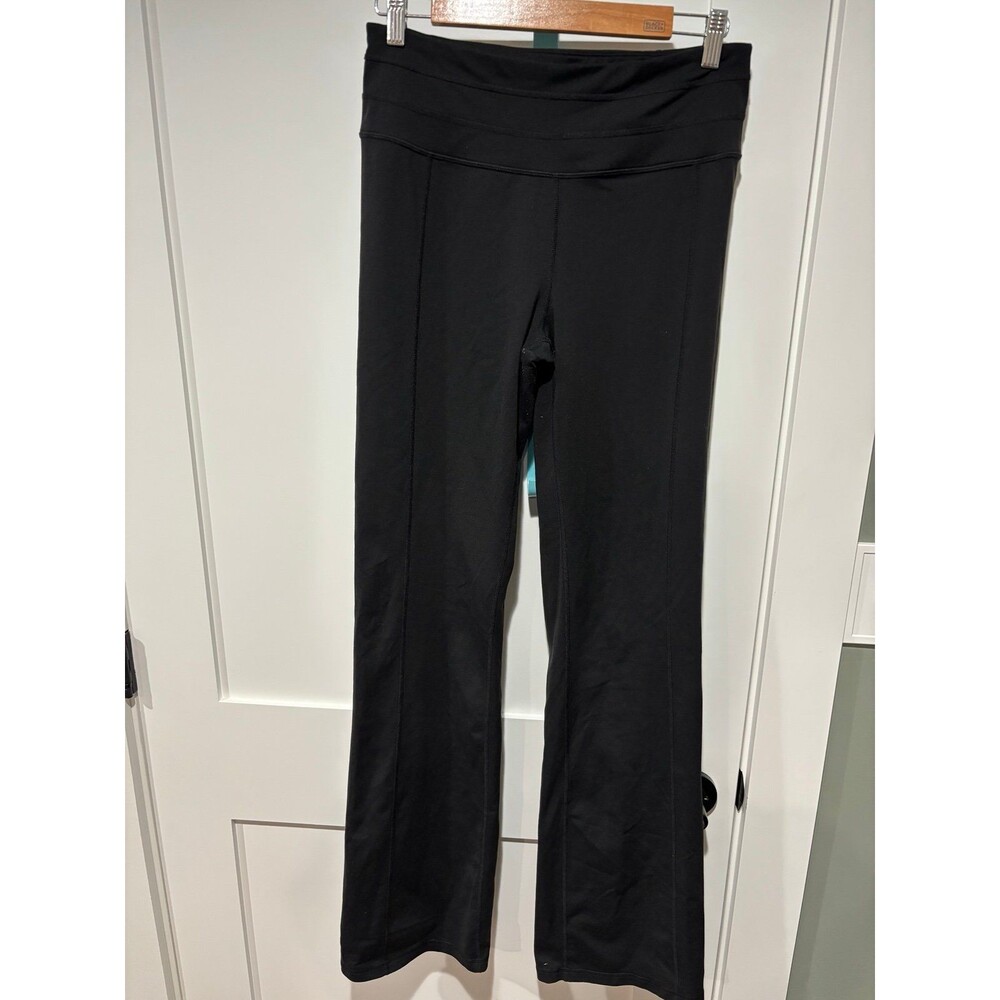 prAna Yoga Pants Black Bootcut Flare High Rise Large Tall